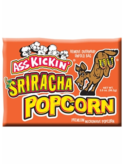 Ass Kickin Hot Sriracha Popcorn, 3.5oz.