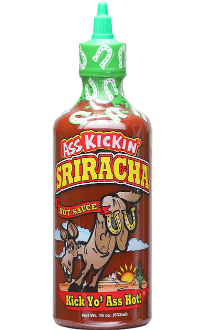 Ass Kickin Sriracha Hot Sauce, 18oz.