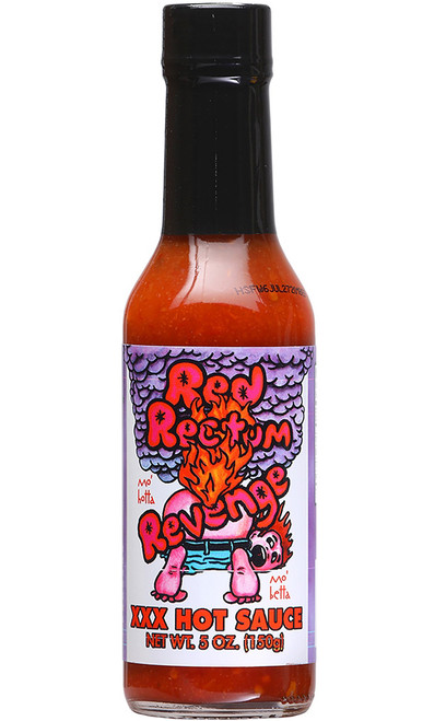 Red Rectum Revenge Hot Sauce, 5oz.