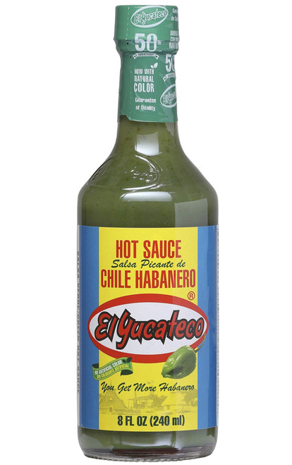 El Yucateco Salsa Picante de Chile Habanero Green, 8oz.