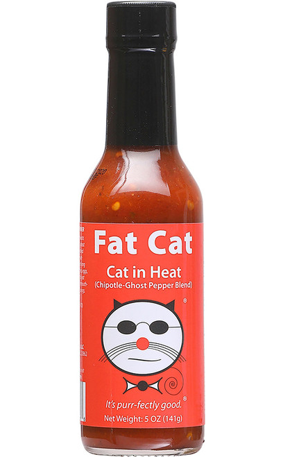 Fat Cat Cat in Heat Hot Sauce, 5oz.