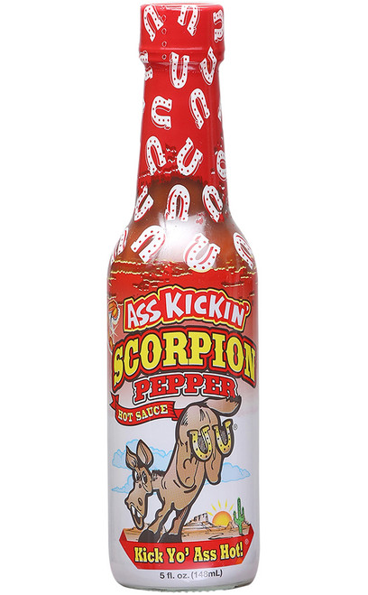 Ass Kickin Scorpion Pepper Hot Sauce, 5oz.