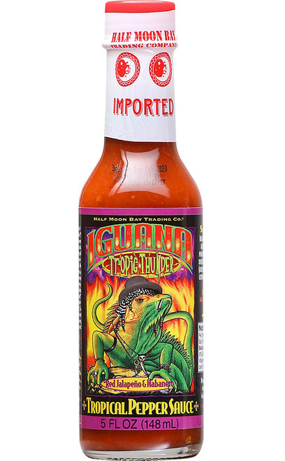 Iguana Tropic Thunder Red Jalapeno & Habanero Tropical Pepper, 5oz.