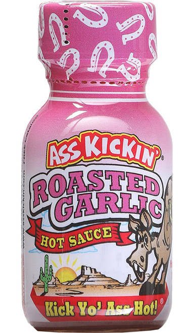 Mini Ass Kickin Roasted Garlic Hot Sauce, .75oz.