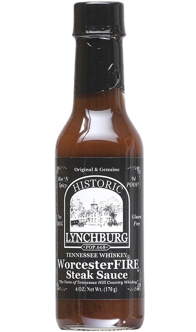Historic Lynchburg Tennessee Whiskey WorcesterFIRE Steak Sauce, 6oz.