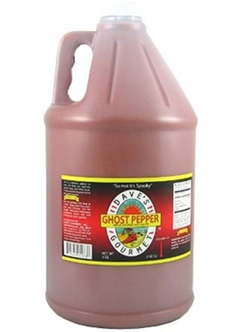 Dave's (NEW) Ghost Pepper Naga Jolokia Hot Sauce, (Gallon) 128oz.