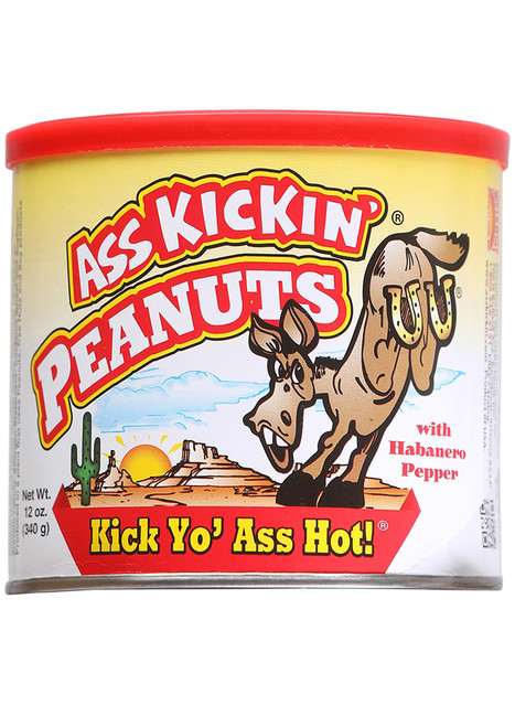 Ass Kickin Peanuts w/ Habanero Pepper, 12oz.