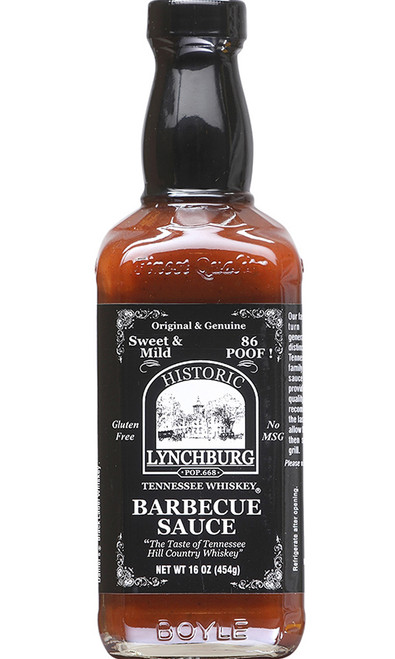 Historic Lynchburg Tennessee Whiskey Jack Daniel's 86 Proof Sweet N Mild BBQ, 16oz.
