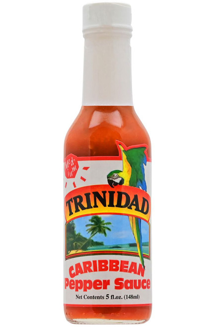 Trinidad Caribbean Medium Pepper Sauce, 5oz.
