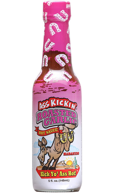 Ass Kickin Roasted Garlic Habanero Hot Sauce, 5oz.