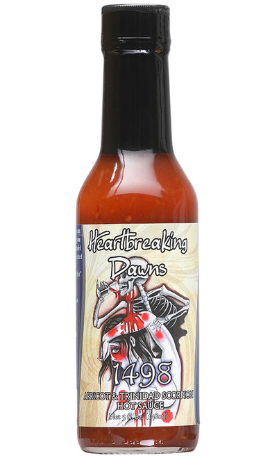 Heartbreaking Dawns 1498 Apricot & Scorpion Hot Sauce, 5oz.