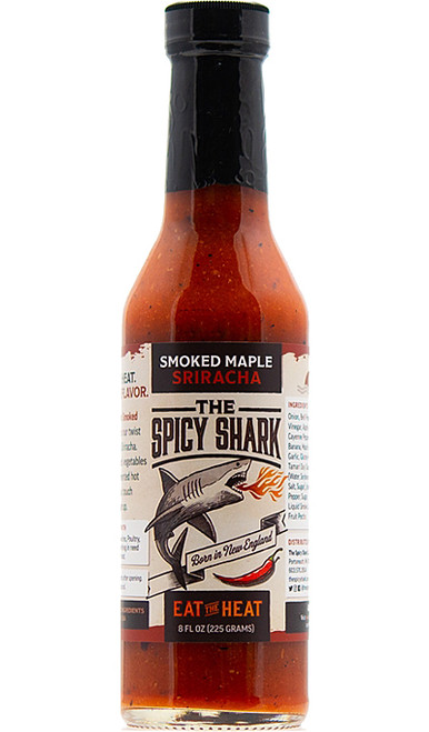 Spicy Shark Smoked Maple Sriracha Hot Sauce, 5oz.