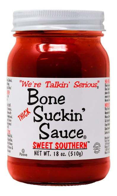 Bone Suckin Thick Sweet Southern Barbecue Sauce, 18oz.