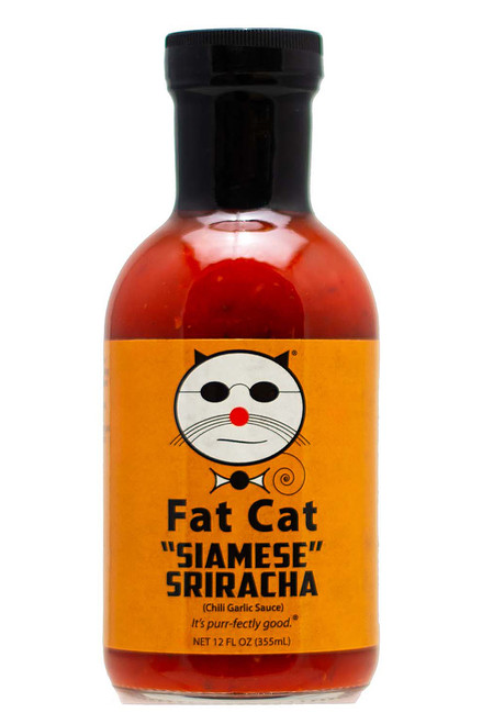 Fat Cat Siamese Sriracha Sauce, 12oz.
