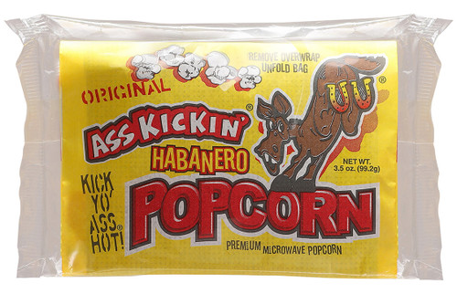 Ass Kickin Hot Habanero Popcorn, 3.5oz.