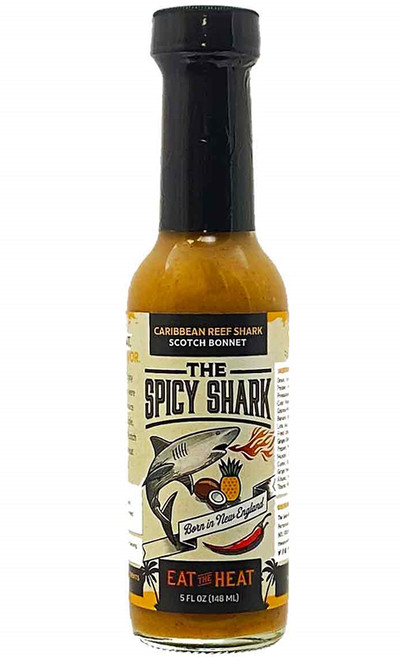 Spicy Shark Caribbean Reef Shark Scotch Bonnet Hot Sauce, 5oz.