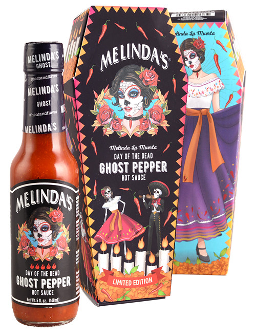 Melinda’s La Muerta Limited Edition Day of the Dead Ghost Pepper Hot Sauce, 5oz.