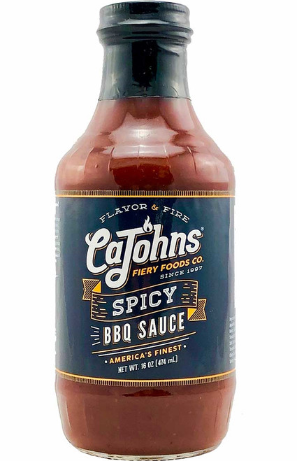 CaJohn's Spicy BBQ Sauce, 16oz.