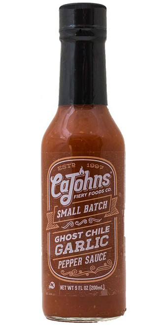 CaJohn's Small Batch Ghost Garlic Pepper Sauce, 5oz.