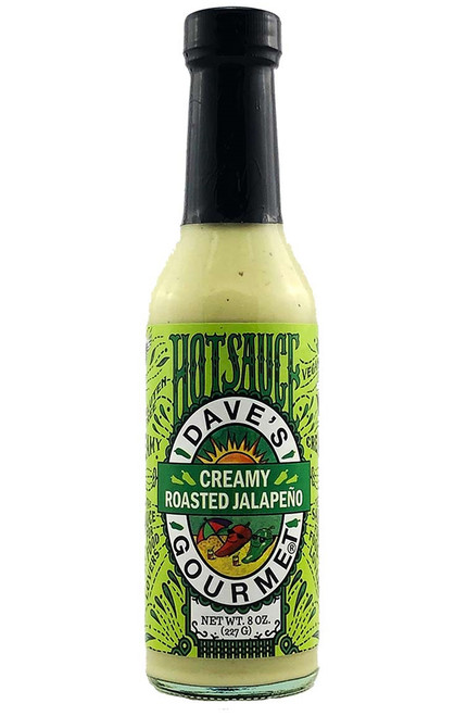 Dave's Gourmet Creamy Roasted Jalapeno Hot Sauce, 8oz.