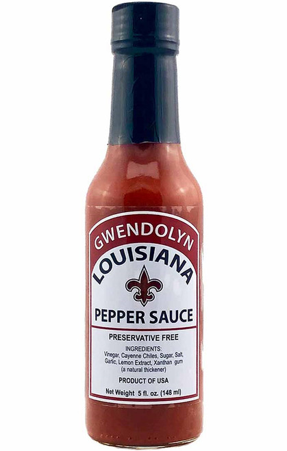 Gwendolyn Louisiana Red Hot Pepper Sauce, 5oz.