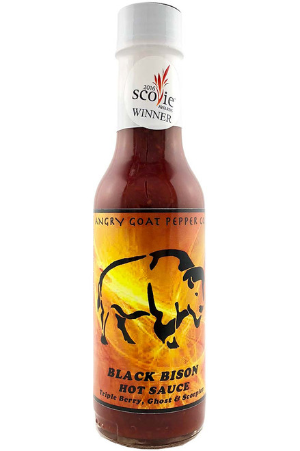 Angry Goat Pepper Co. Black Bison Hot Sauce, 5oz.
