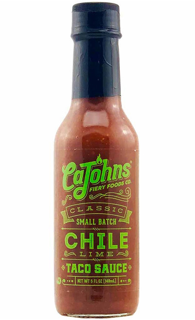 CaJohn's Classic Small Batch Chile Lime Taco Sauce, 5oz.