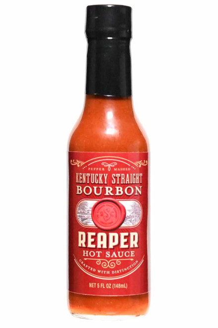 Kentucky Straight Bourbon Reaper Pepper Hot Sauce, 5oz.