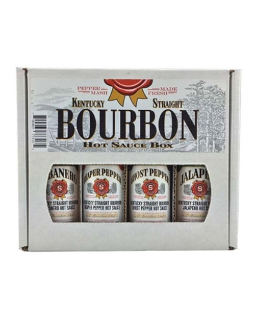 Kentucky Straight Bourbon Hot Sauce Gift Box, 4/5oz.