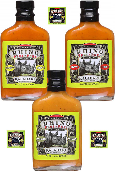 African Rhino Peri Peri Gift Set, 3/6.75oz.