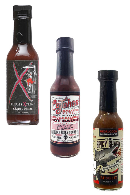 Best of Cherry Infused Hot Sauces Gift Set, 3/5oz.