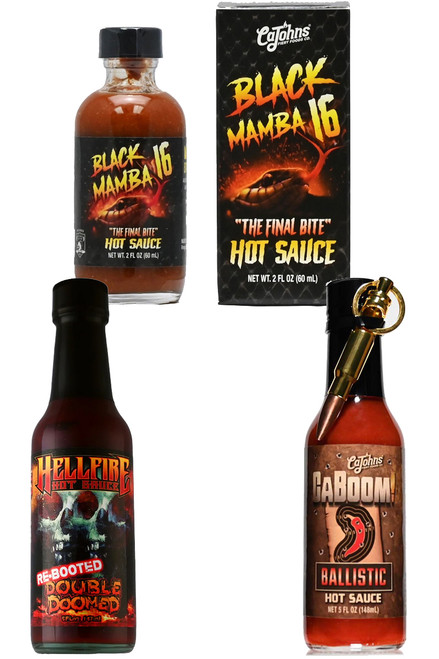 Best of Pepper Extract Hot Sauces Set, 3/5oz.