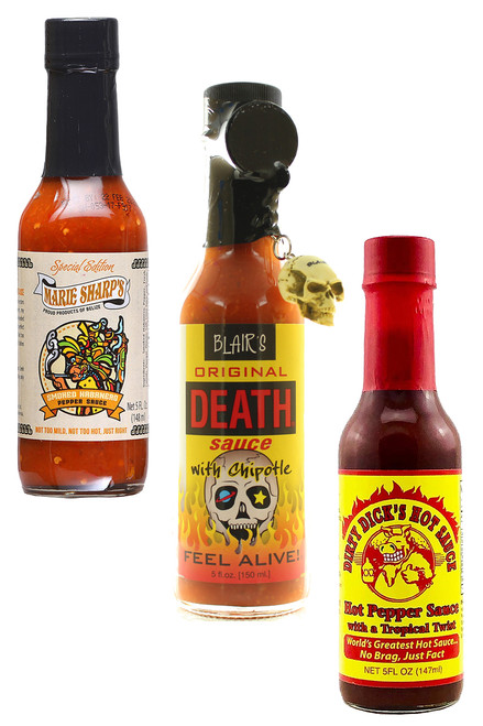 Best of Habanero Pepper Hot Sauces Gift Set, 3/5oz.