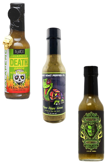Best of Jalapeno Pepper Hot Sauces Gift Set, 3/5oz.