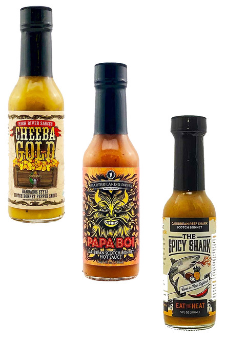 Best Of Scotch Bonnet Hot Sauces Set, 3/5oz.