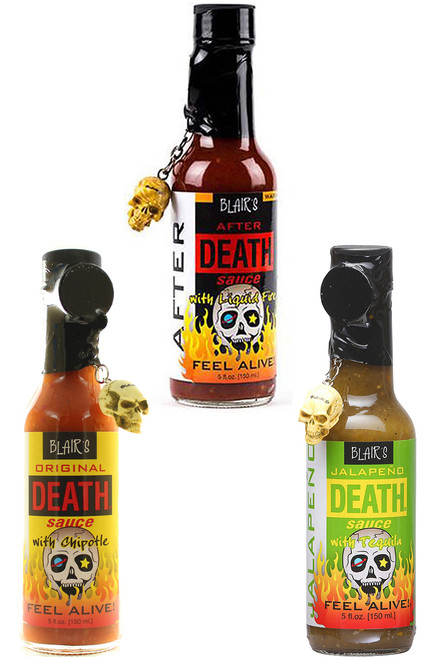 Blair's Milder Death Sauces 3 Pack, 3/5oz.