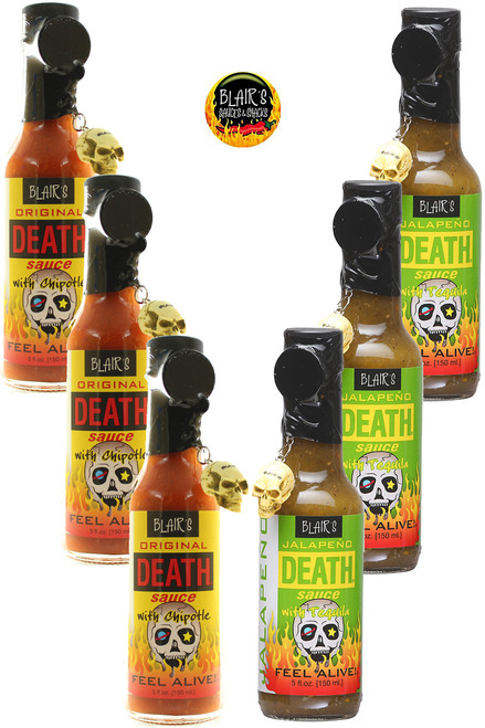 Blair's Mildest Death Hot Sauces Six Pack, 6/5oz.