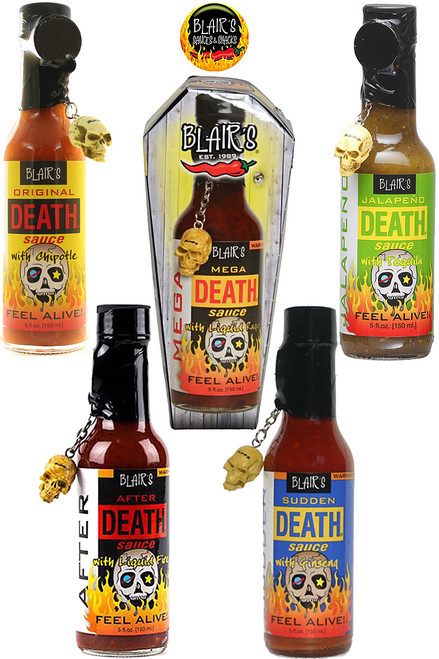 Blair's Super Five Death Hot Sauce Gift Set, 5/5oz.