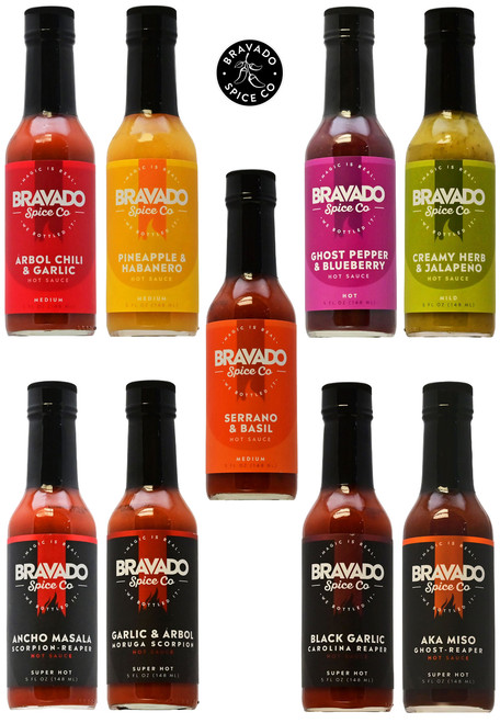 Bravado Spice Co. Hot Sauces Complete Hot Sauce Set, 9/5oz.