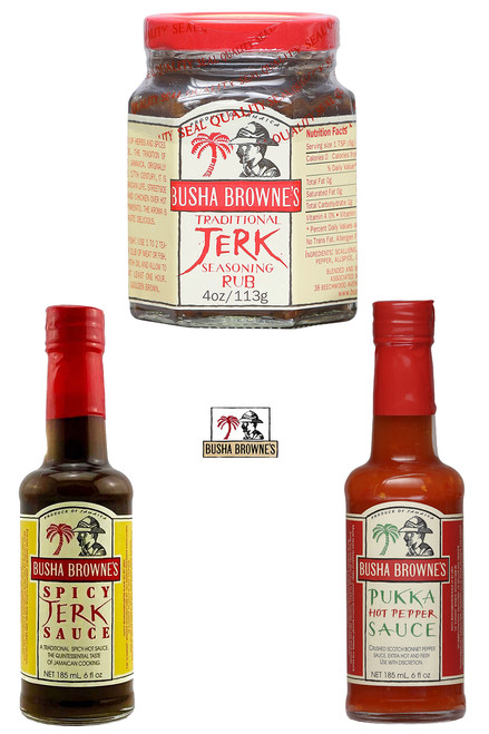 Busha Browne's Jerk Sauces Gift Set, 1/4oz., 2/5oz.