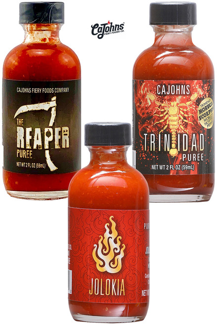 CaJohn's Hottest Purees Gift Set, 3/2oz.