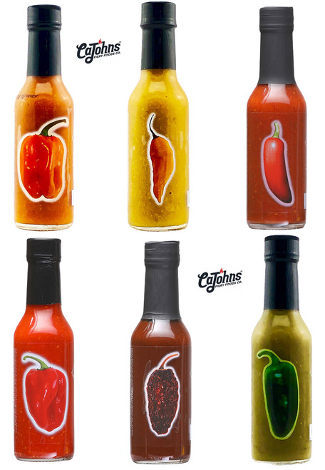 CaJohn's Simply Chili Select Puree Gift Set, 6/5oz.
