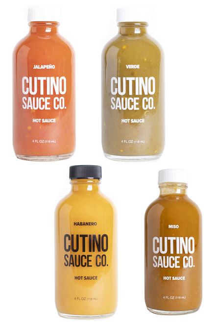 Cutino Hot Sauce Complete Gift Set, 4/4oz.