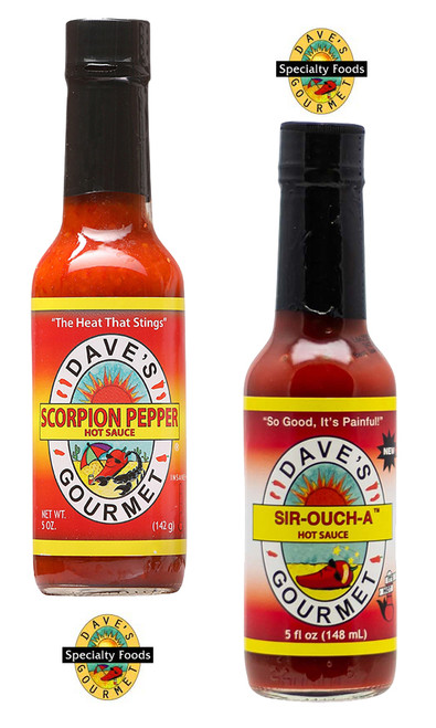 Dave's Sir-Ouch-A Scorpion Hot Sauce 2 Pack, 2/5oz.