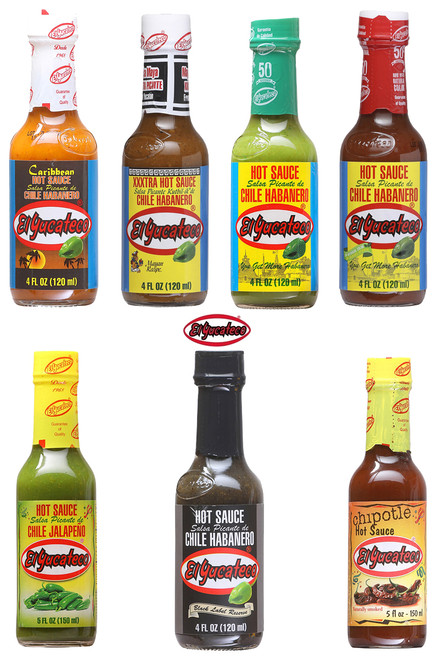 El Yucateco Variety Hot Sauce Gift Set, 5/4oz.,2/5oz.