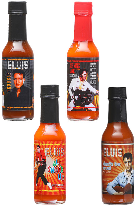 Elvis' Hot Sauces 4 Pack Gift Set, 4/5oz.