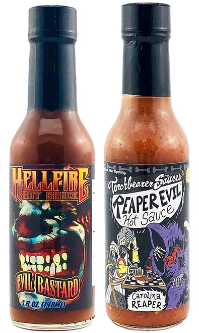Torchbearer Evil Reaper Bastards Hot Sauce Set, 2/5oz.