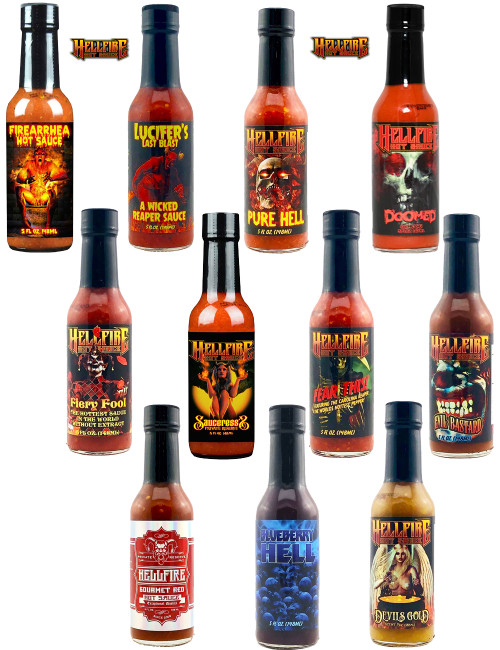 Hellfire Extreme Complete Hot Sauces Gift Set, 11/5oz