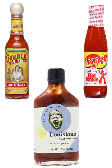 Hot Ones Season 1 Hot Sauce Set 2, 1/5oz, 1/6oz, 1/7oz.