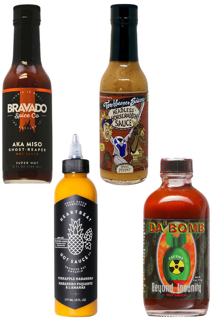 Hot Ones Season10 Hot Sauce Set 1, 1/4oz, 3/5oz.